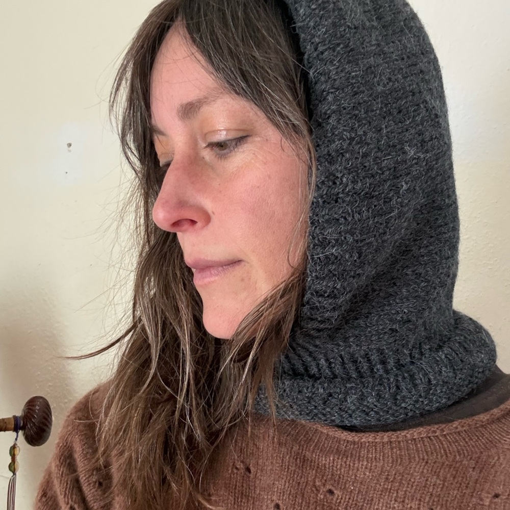 French Alpaca and Merino Pixie balaclava - Picture 2 of 4